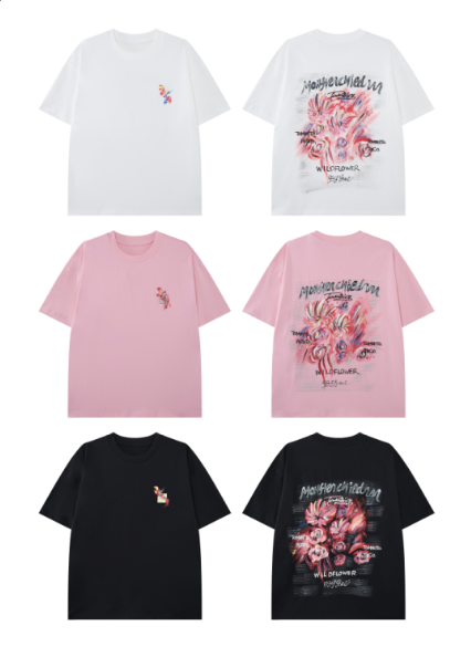 Women’s Minimalist White T-Shirt with Colorful Mini Graphic, Crew Neck Short Sleeve Casual Tee, Relaxed Fit Streetwear Top for Summer Everyday Outfits
