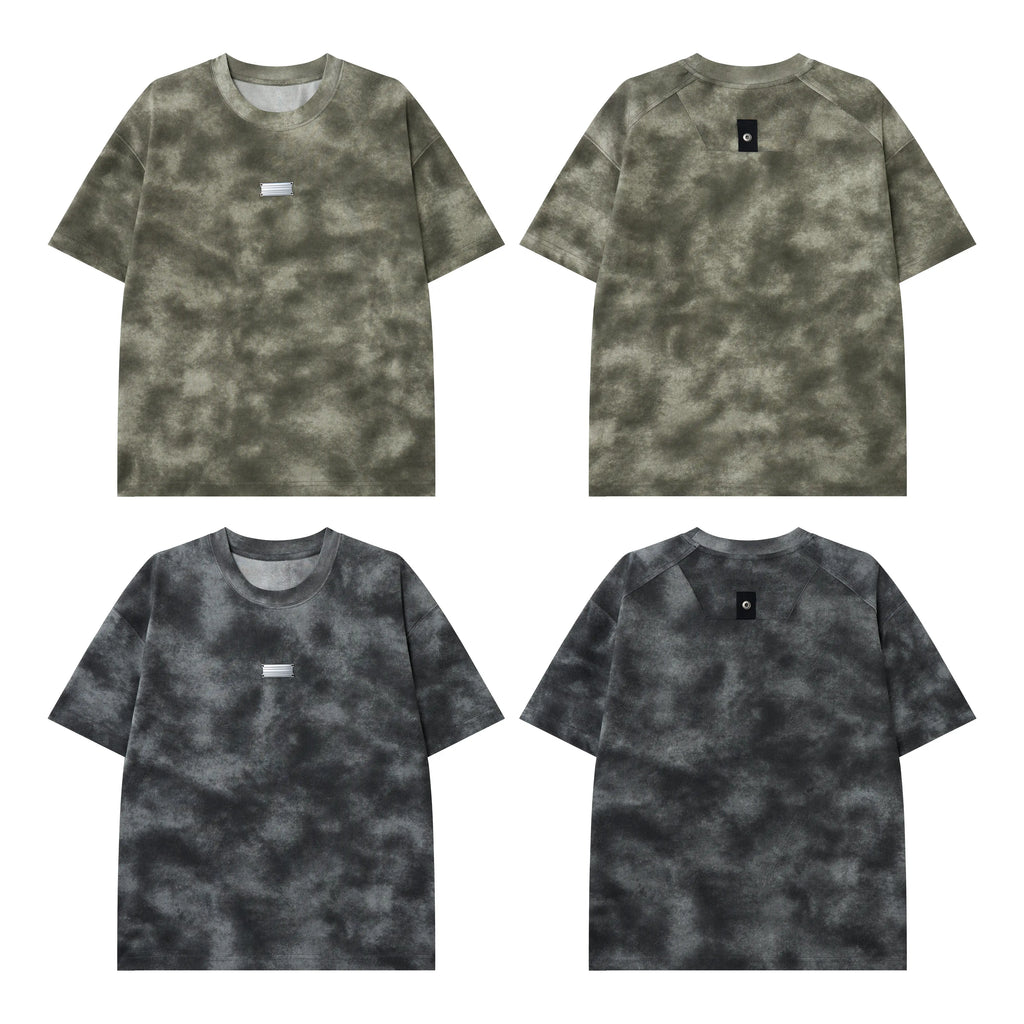 Axiom Utility Patch Tee – Acid Wash Streetwear T-Shirt