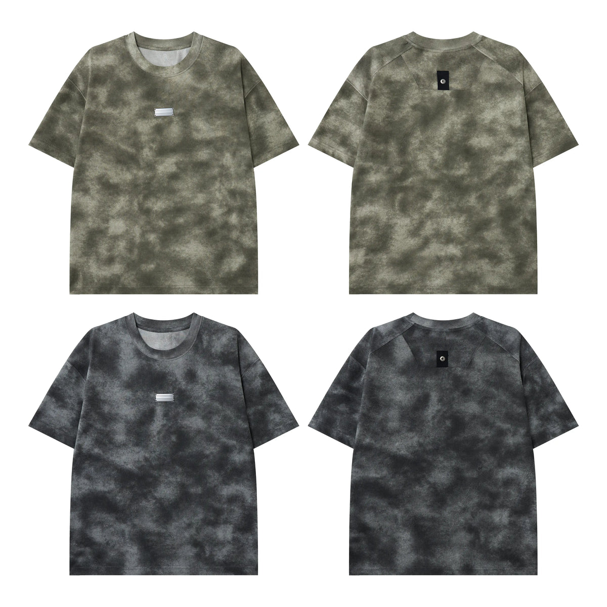 Axiom Utility Patch Tee – Acid Wash Streetwear T-Shirt