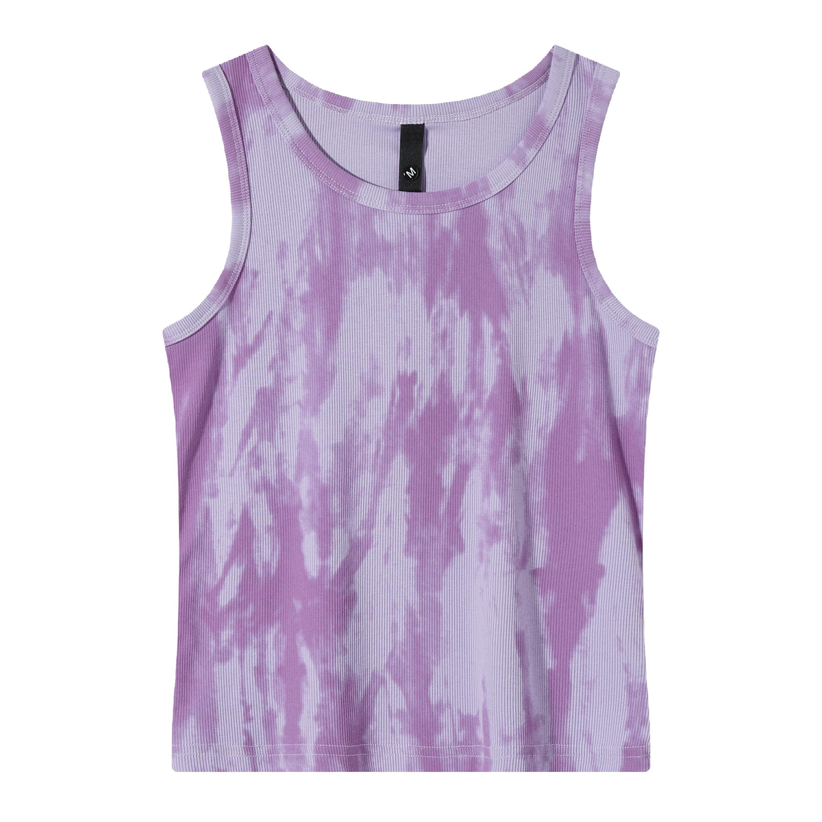 Women’s Tie-Dye Ribbed Tank Top – Slim Fit Sleeveless Casual Basic Top