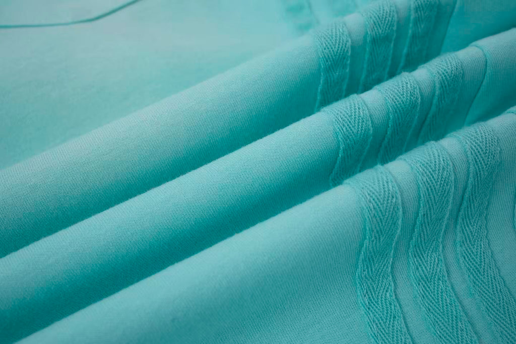 2026 New Arrival Tiffany Blue American‑Style Side‑Striped Casual Pants for Women, Trendy Spliced Draping Wide‑Leg Sweatpants