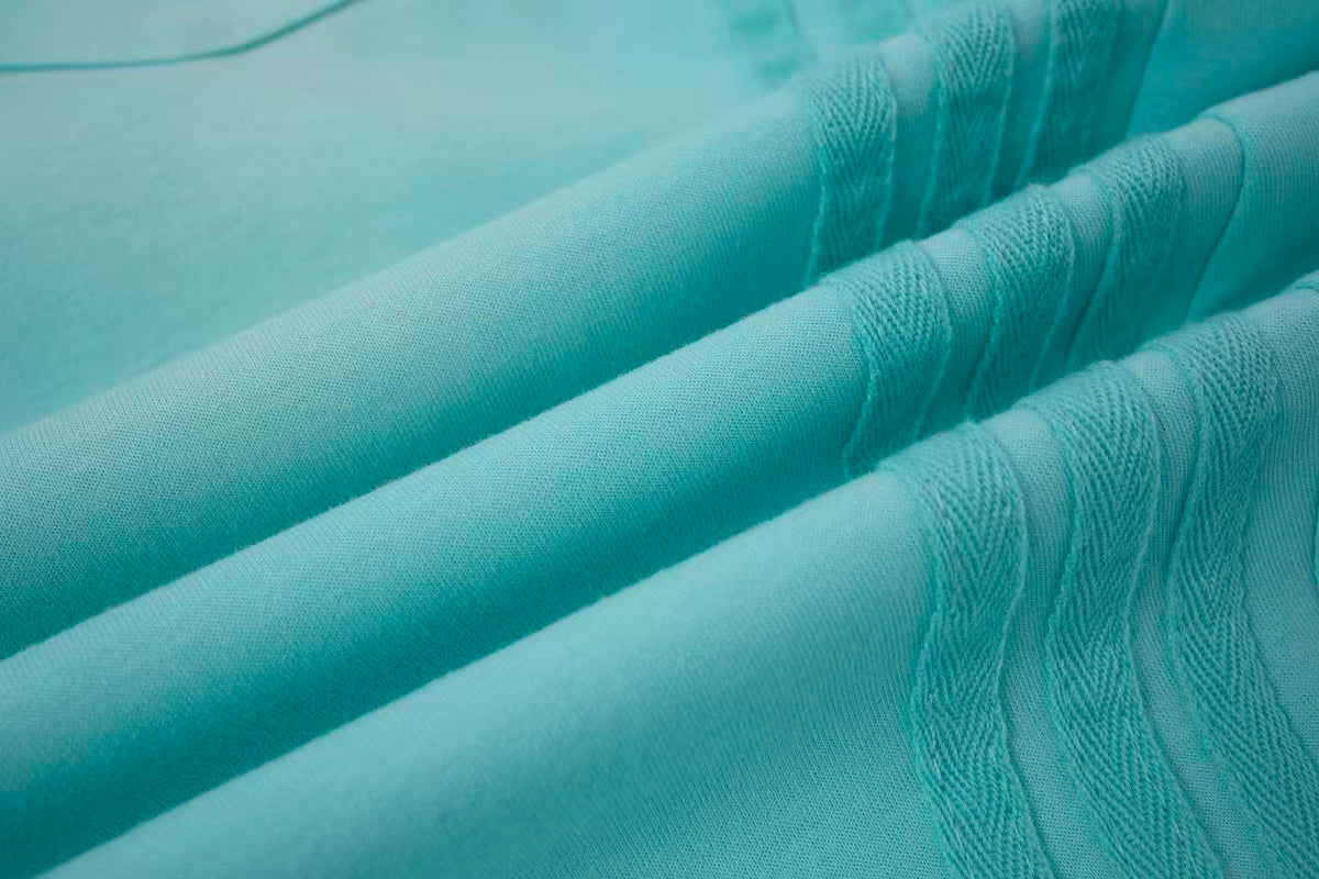 2026 New Arrival Tiffany Blue American‑Style Side‑Striped Casual Pants for Women, Trendy Spliced Draping Wide‑Leg Sweatpants