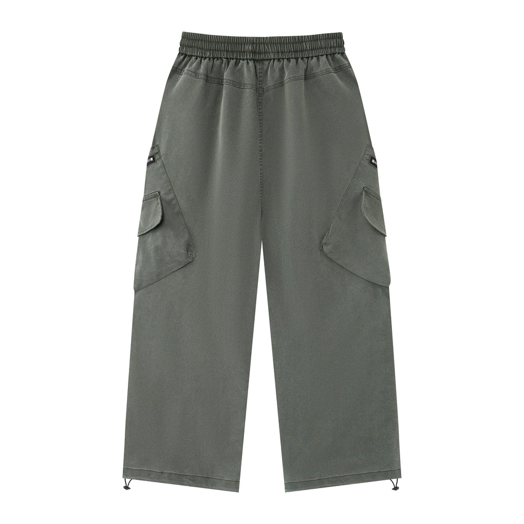 After Dark Women’s Washed Black Cargo Pants – Relaxed Wide-Leg Utility Streetwear Pants with Drawstring Waist (Copy)