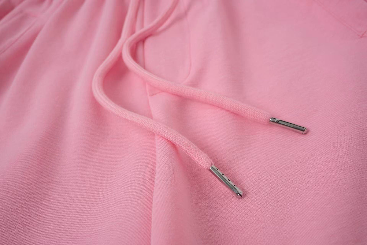 2026 New Women's Pink American‑Style Side Stripe Casual Pants, Streetwear Patchwork Draped Wide‑Leg Sweatpants