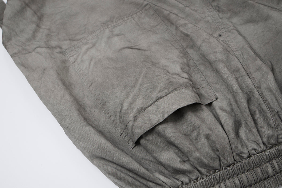 Concrete Rush Women’s Distressed Cargo Pants – Washed Gray Baggy Wide-Leg Utility Pants with Zipper Pockets