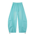 2026 New Arrival Tiffany Blue American‑Style Side‑Striped Casual Pants for Women, Trendy Spliced Draping Wide‑Leg Sweatpants