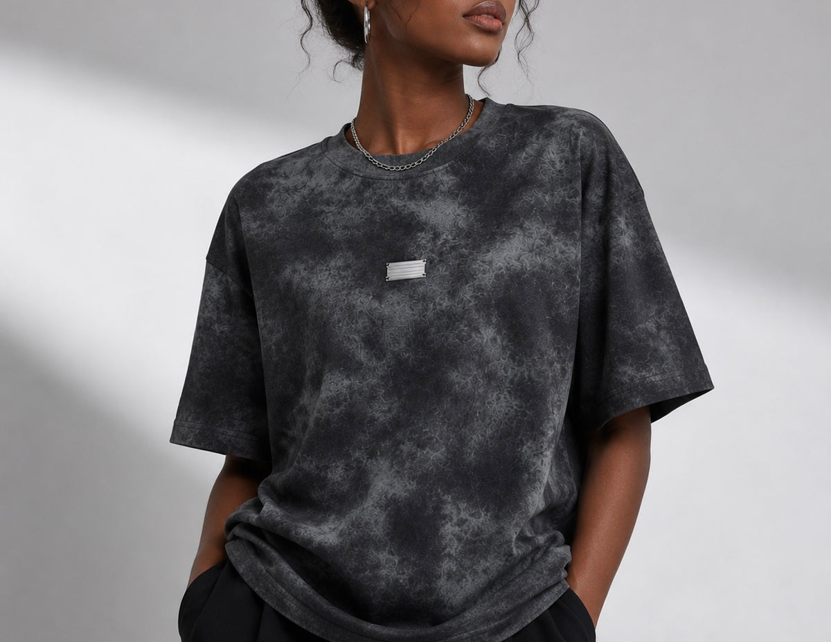 Axiom Utility Patch Tee – Acid Wash Streetwear T-Shirt