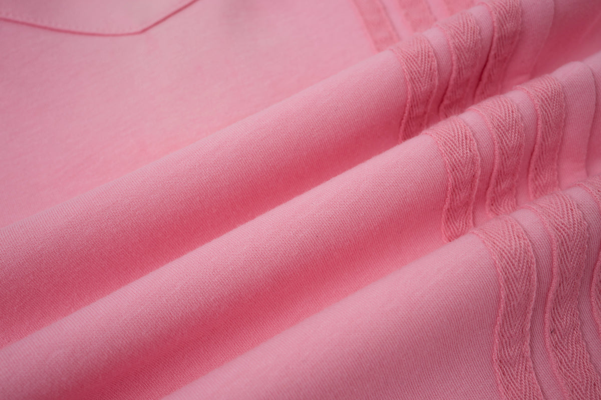 2026 New Women's Pink American‑Style Side Stripe Casual Pants, Streetwear Patchwork Draped Wide‑Leg Sweatpants