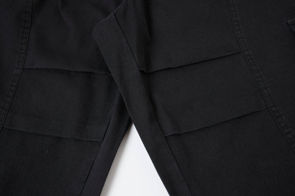 Urban Nomad Women’s Black Utility Cargo Pants – Relaxed Baggy Wide-Leg Pants with Multi-Pocket Design
