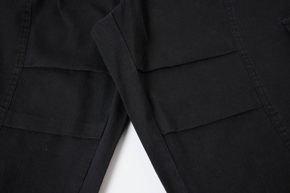 Urban Nomad Women’s Black Utility Cargo Pants – Relaxed Baggy Wide-Leg Pants with Multi-Pocket Design
