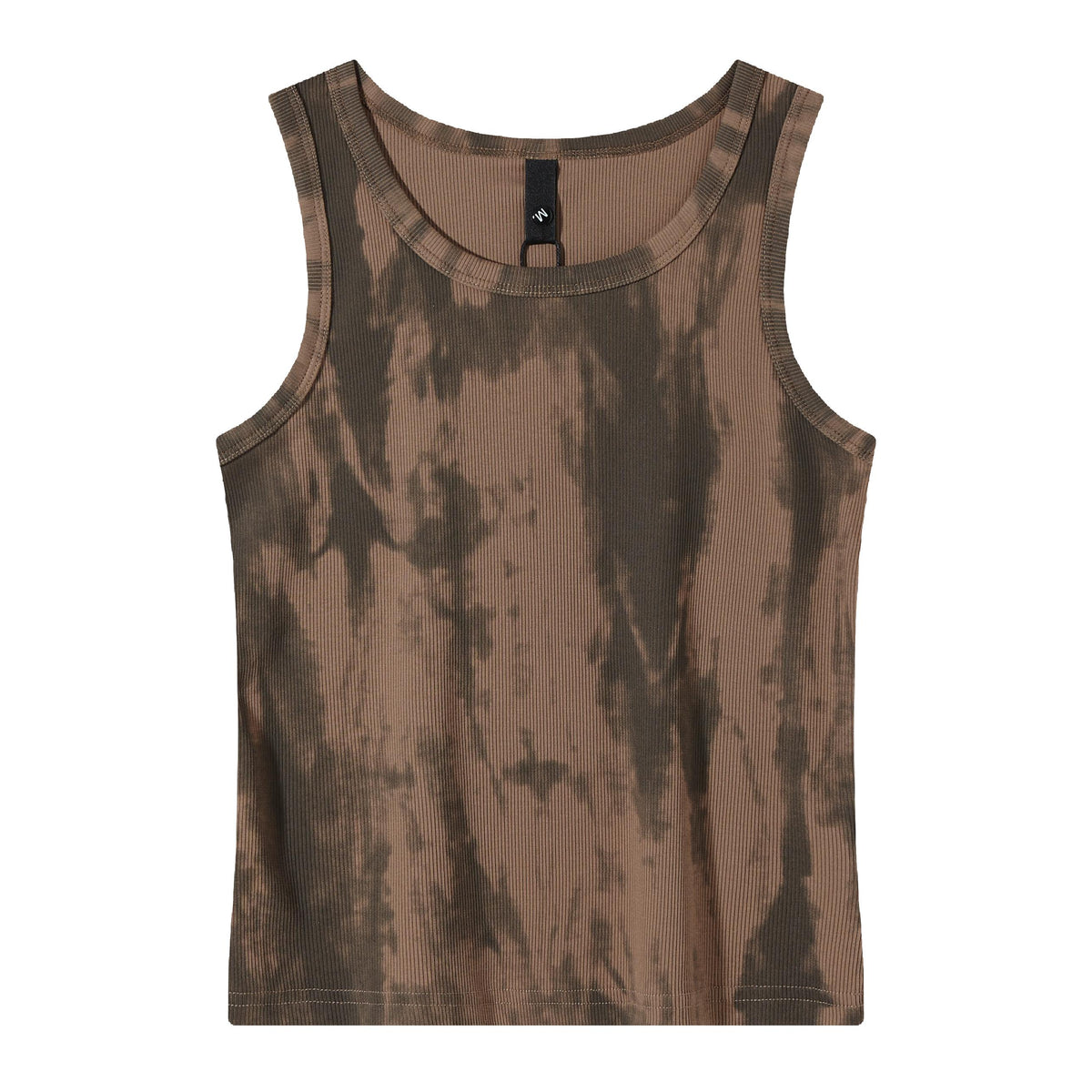 Women’s Tie-Dye Ribbed Tank Top – Slim Fit Sleeveless Casual Basic Top