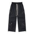 After Dark Women’s Washed Black Cargo Pants – Relaxed Wide-Leg Utility Streetwear Pants with Drawstring Waist (Copy)