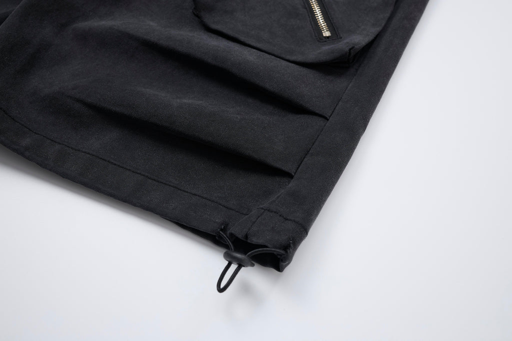 After Dark Women’s Washed Black Cargo Pants – Relaxed Wide-Leg Utility Streetwear Pants with Drawstring Waist (Copy)