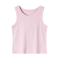 Women’s Blue Ribbed Fitted Tank Top – Sleeveless Scoop Neck Cropped Summer Basic Top