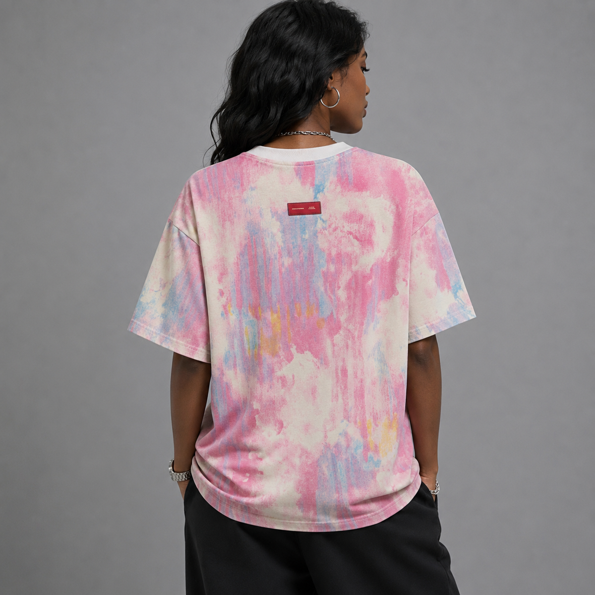 Cloud Wash IKERS Tee – Candy Color Oversized T-Shirt
