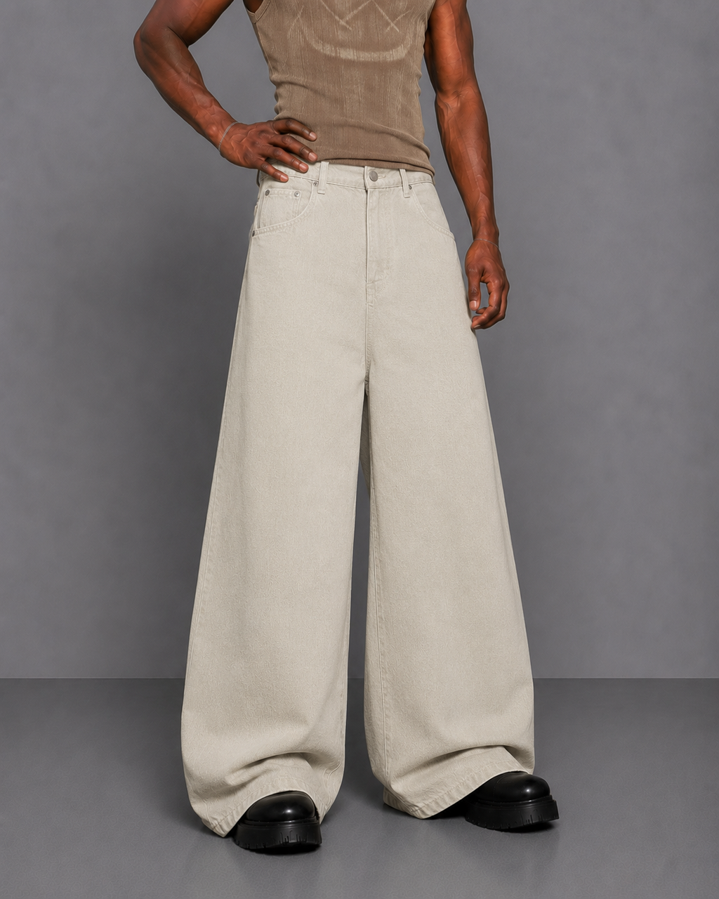 Essential Wide-Leg Jeans – Minimal Loose Fit Jeans