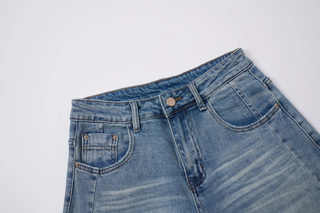 Vintage Washed Baggy Barrel Jeans – Relaxed Fit Denim