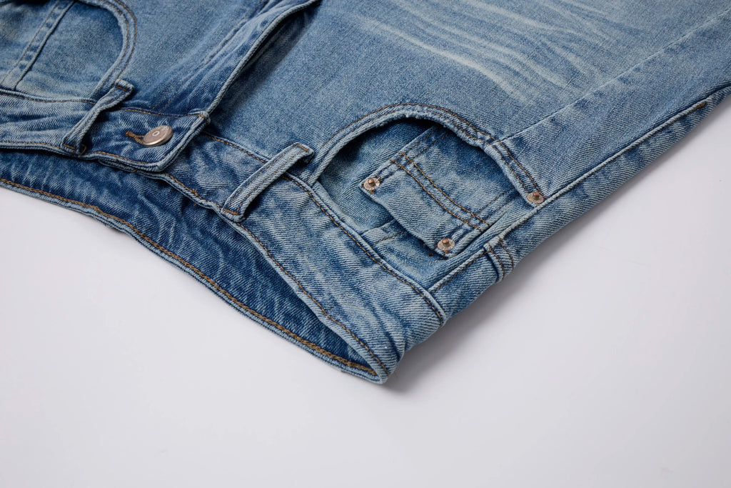 Vintage Washed Baggy Barrel Jeans – Relaxed Fit Denim