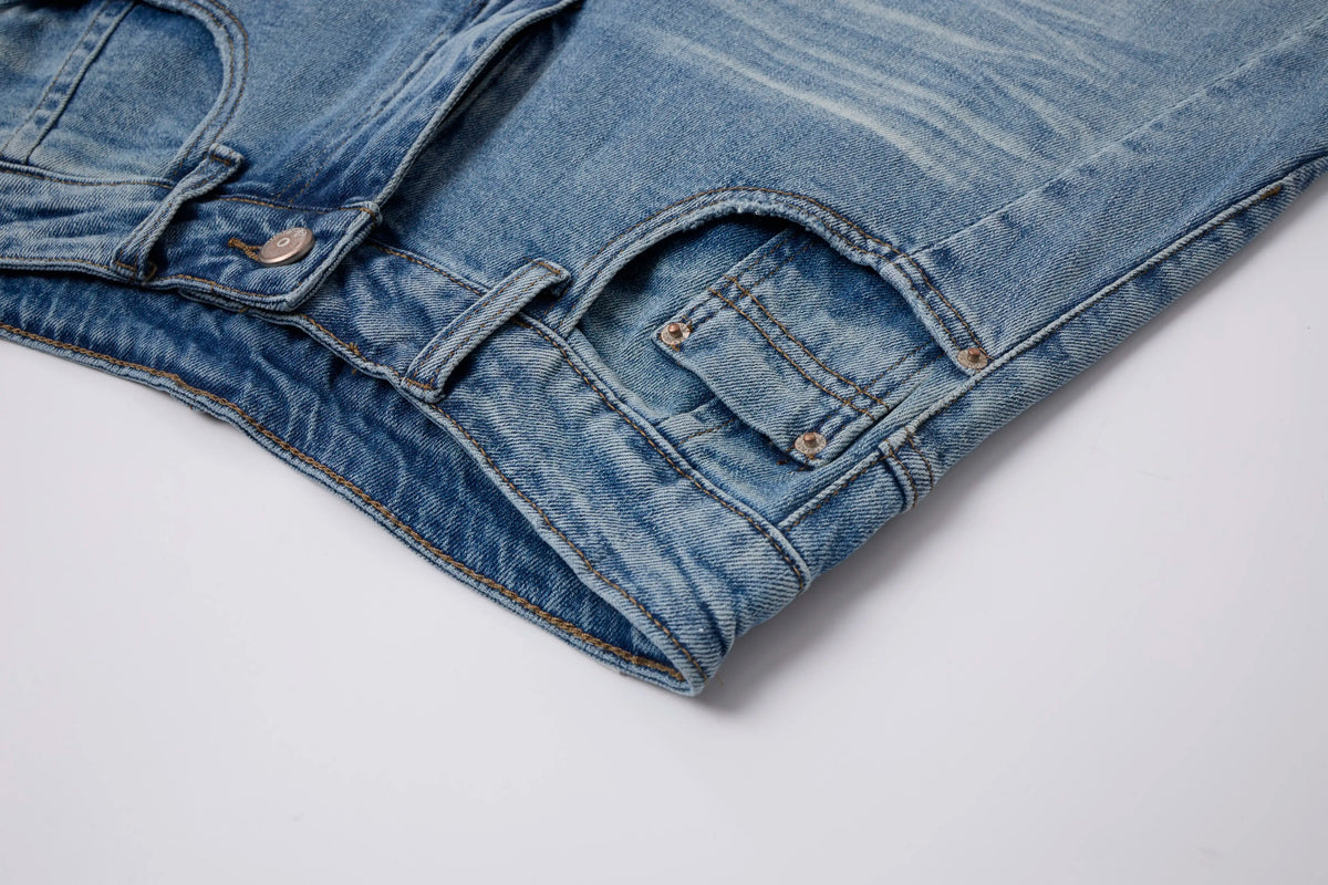 Vintage Washed Baggy Barrel Jeans – Relaxed Fit Denim
