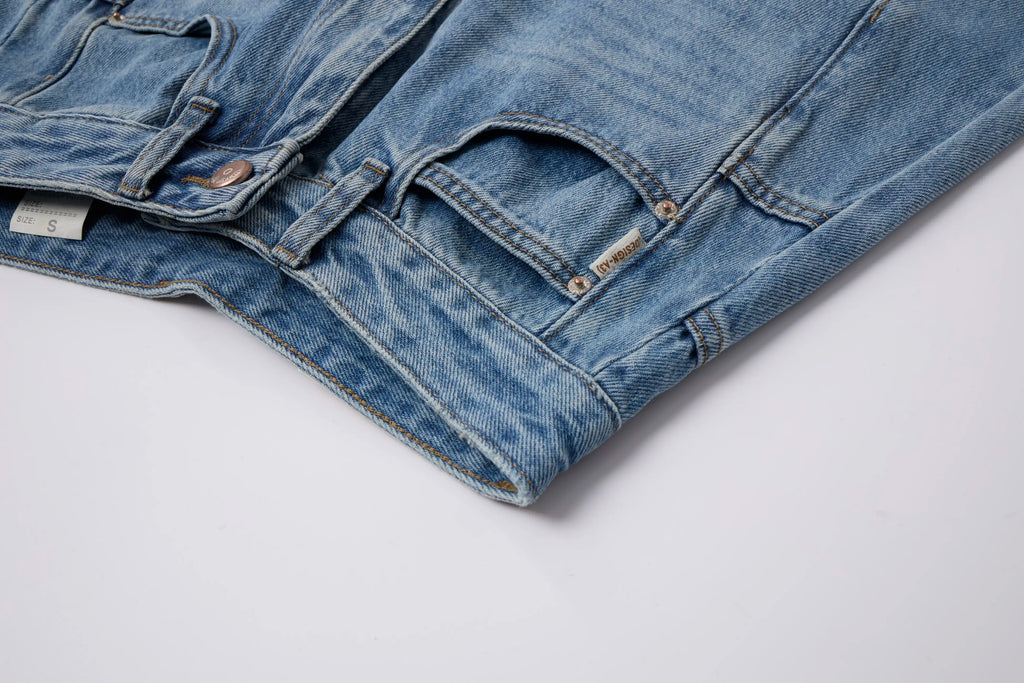 Baggy Barrel Jeans – Washed Wide Curve Denim