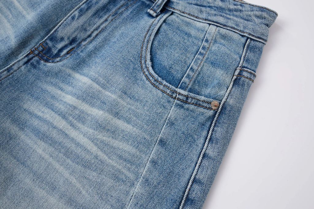 Vintage Washed Baggy Barrel Jeans – Relaxed Fit Denim