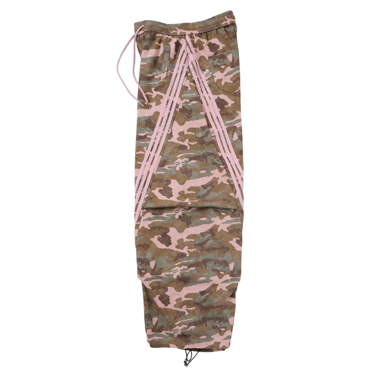 Aqua Recon Women’s Camo Track Pants – Baggy Barrel-Leg Streetwear Pants with Triple Side Stripes