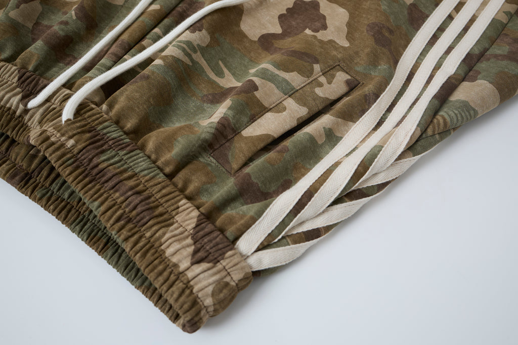 Aqua Recon Women’s Camo Track Pants – Baggy Barrel-Leg Streetwear Pants with Triple Side Stripes