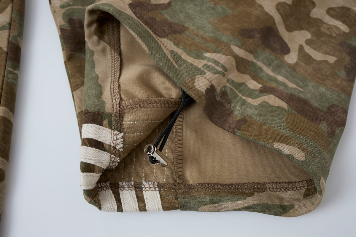 Aqua Recon Women’s Camo Track Pants – Baggy Barrel-Leg Streetwear Pants with Triple Side Stripes