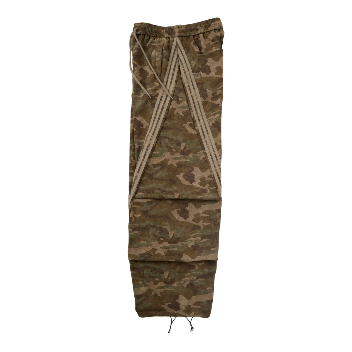Aqua Recon Women’s Camo Track Pants – Baggy Barrel-Leg Streetwear Pants with Triple Side Stripes