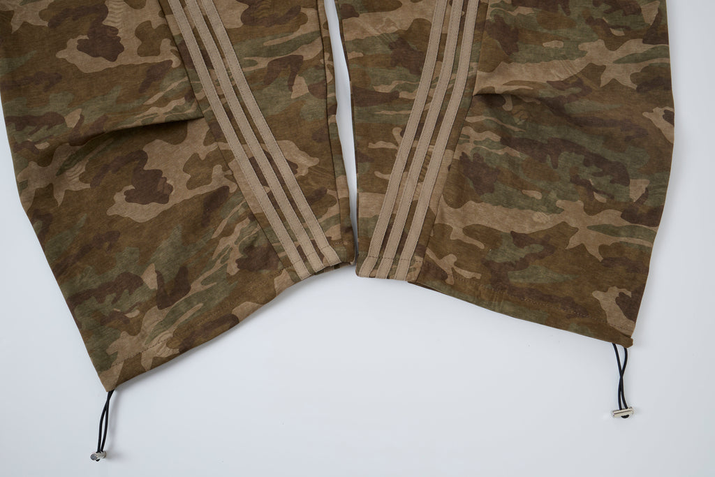Aqua Recon Women’s Camo Track Pants – Baggy Barrel-Leg Streetwear Pants with Triple Side Stripes