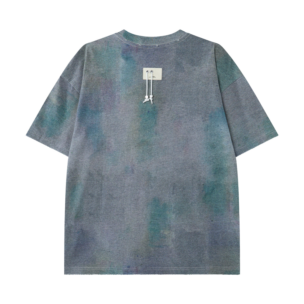 Women’s Slate Mineral-Wash Oversized T-Shirt – Elevated Minimalist Streetwear Tee