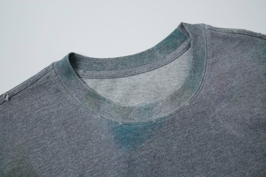 Women’s Slate Mineral-Wash Oversized T-Shirt – Elevated Minimalist Streetwear Tee