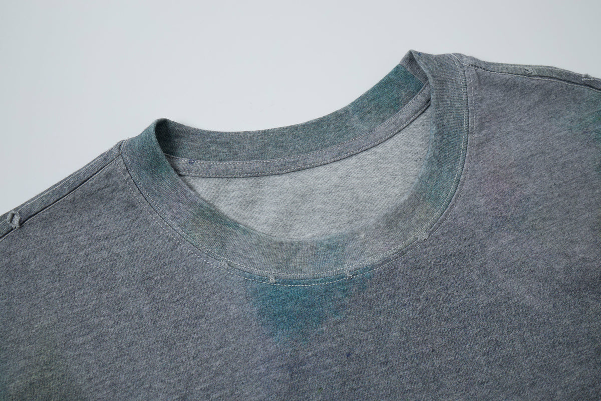 Women’s Slate Mineral-Wash Oversized T-Shirt – Elevated Minimalist Streetwear Tee
