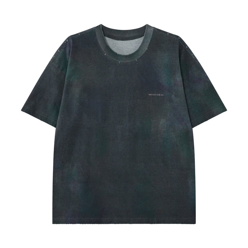 Women’s Slate Mineral-Wash Oversized T-Shirt – Elevated Minimalist Streetwear Tee