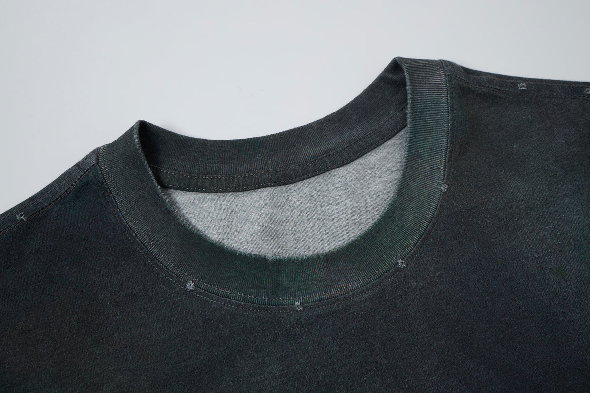 Women’s Slate Mineral-Wash Oversized T-Shirt – Elevated Minimalist Streetwear Tee