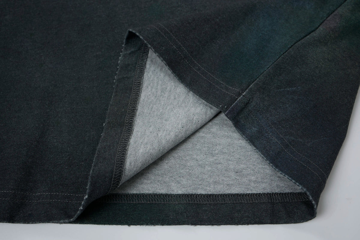 SOPNRANE Utility Cord Oversized Tee – Washed Minimal Streetwear T-Shirt