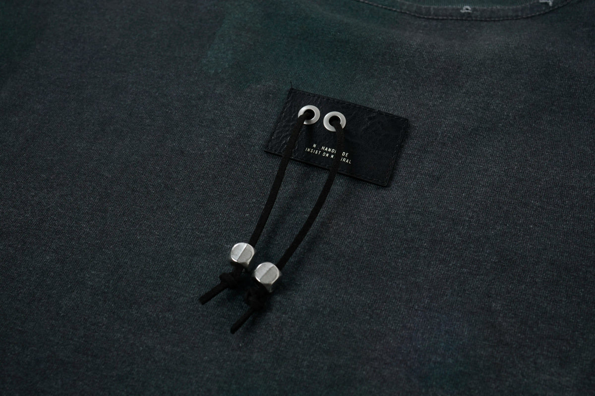 SOPNRANE Utility Cord Oversized Tee – Washed Minimal Streetwear T-Shirt