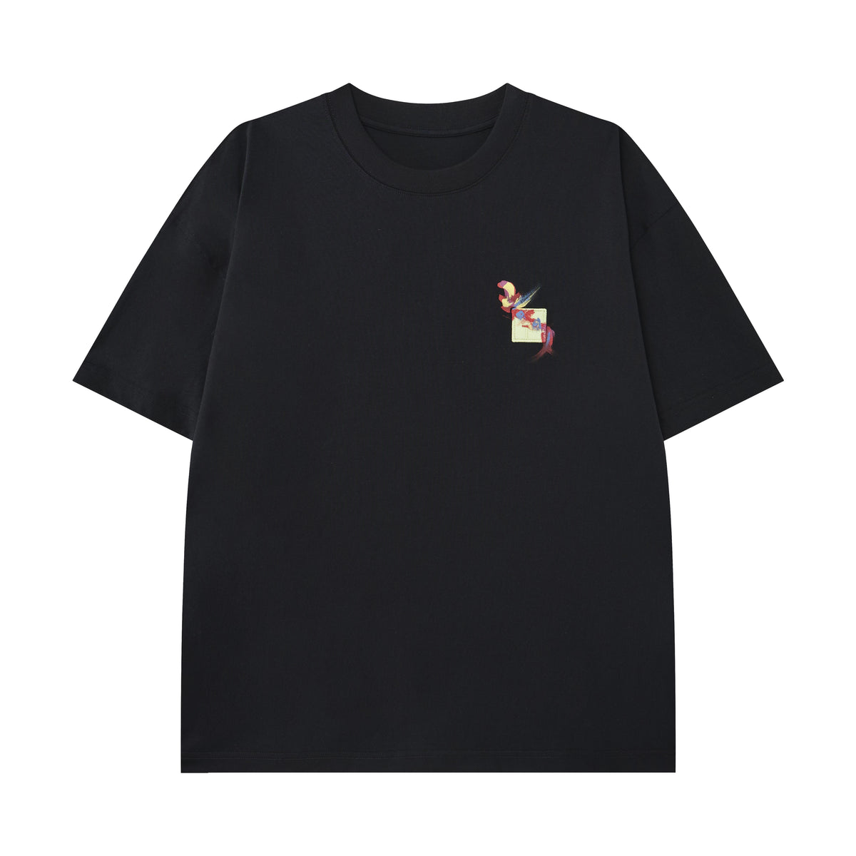 Wildflower Graphic Tee – Abstract Floral Streetwear T-Shirt