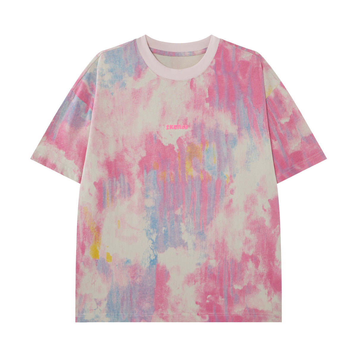 Cloud Wash IKERS Tee – Candy Color Oversized T-Shirt