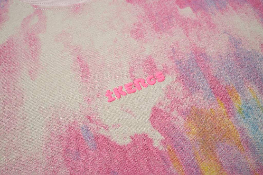 Cloud Wash IKERS Tee – Candy Color Oversized T-Shirt