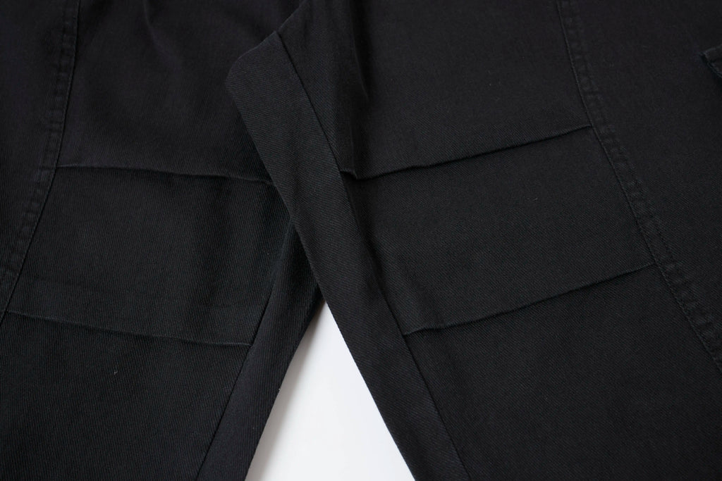 Wide-Leg Cargo Pants – Minimal Streetwear Drawstring Trousers