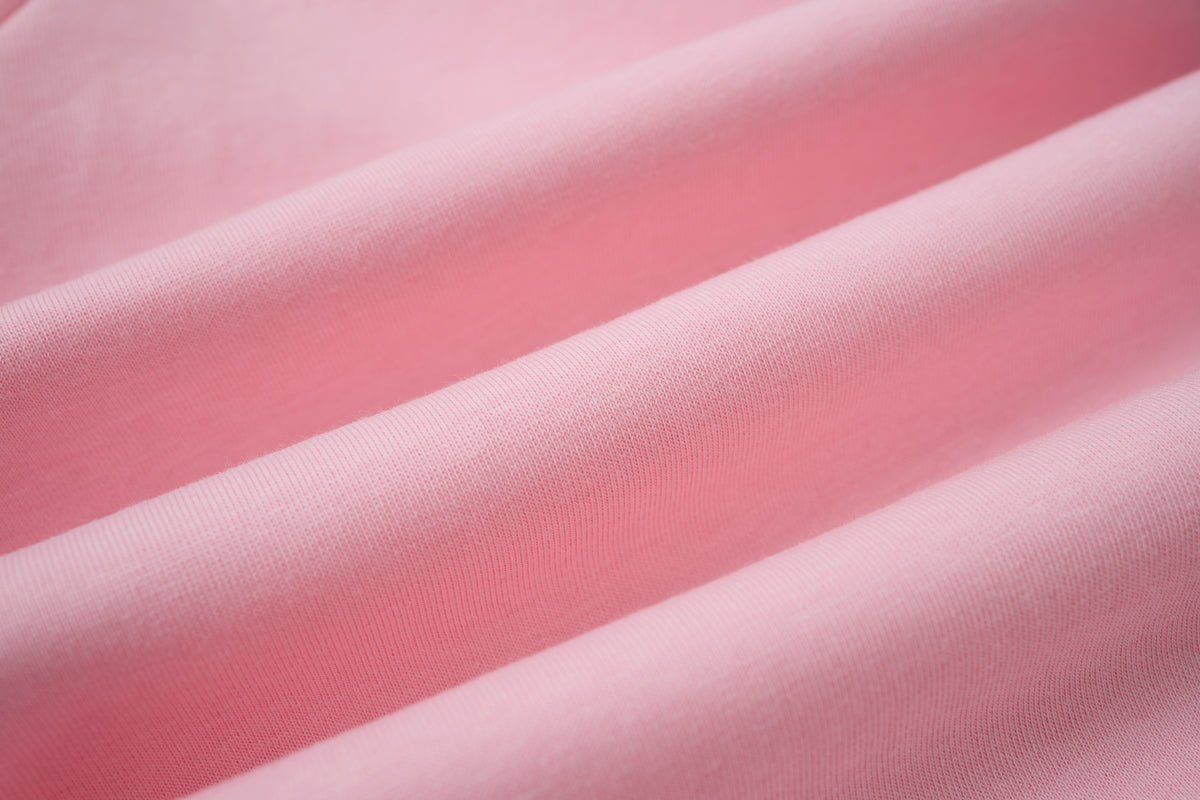 Women’s Retro Pink & Gray Striped Oversized Track Pants with Elastic Drawstring Waist
