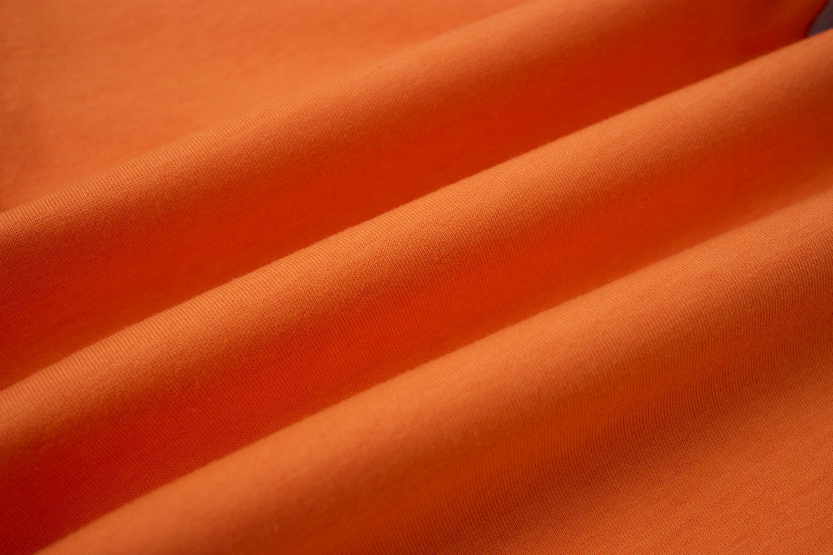 Women’s Retro Orange Striped Wide-Leg Track Pants with Adjustable Cinch Hems