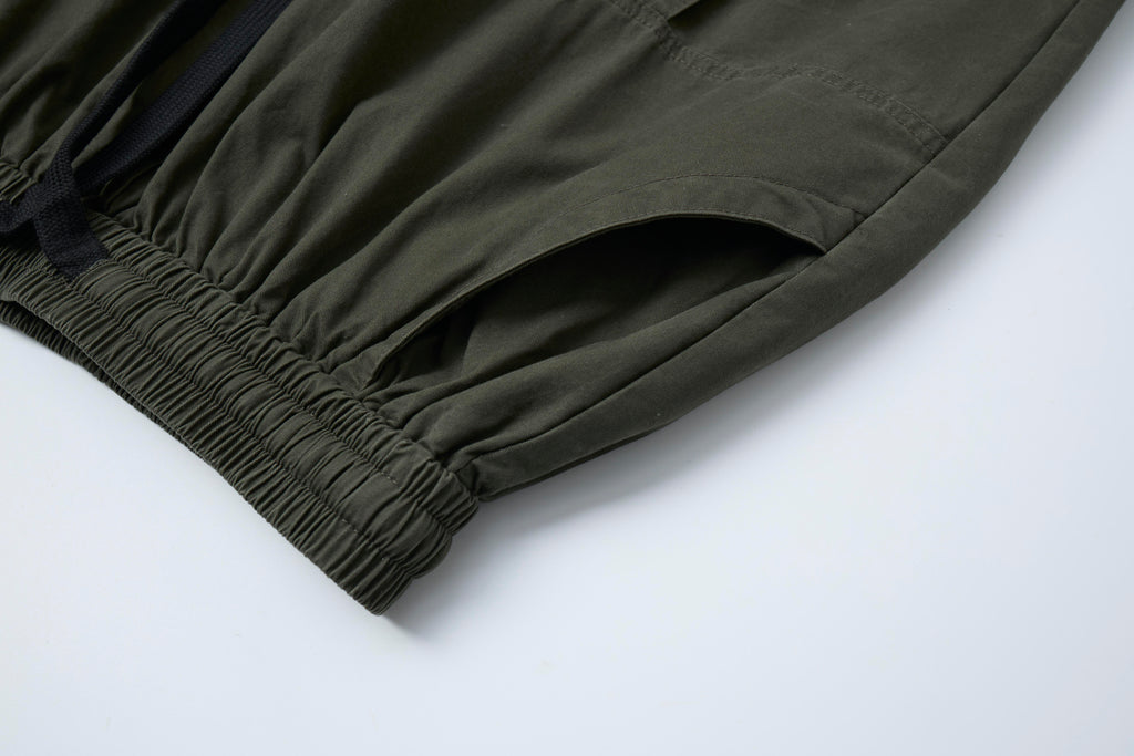 After Dark Women’s Washed Black Cargo Pants – Relaxed Wide-Leg Utility Streetwear Pants with Drawstring Waist