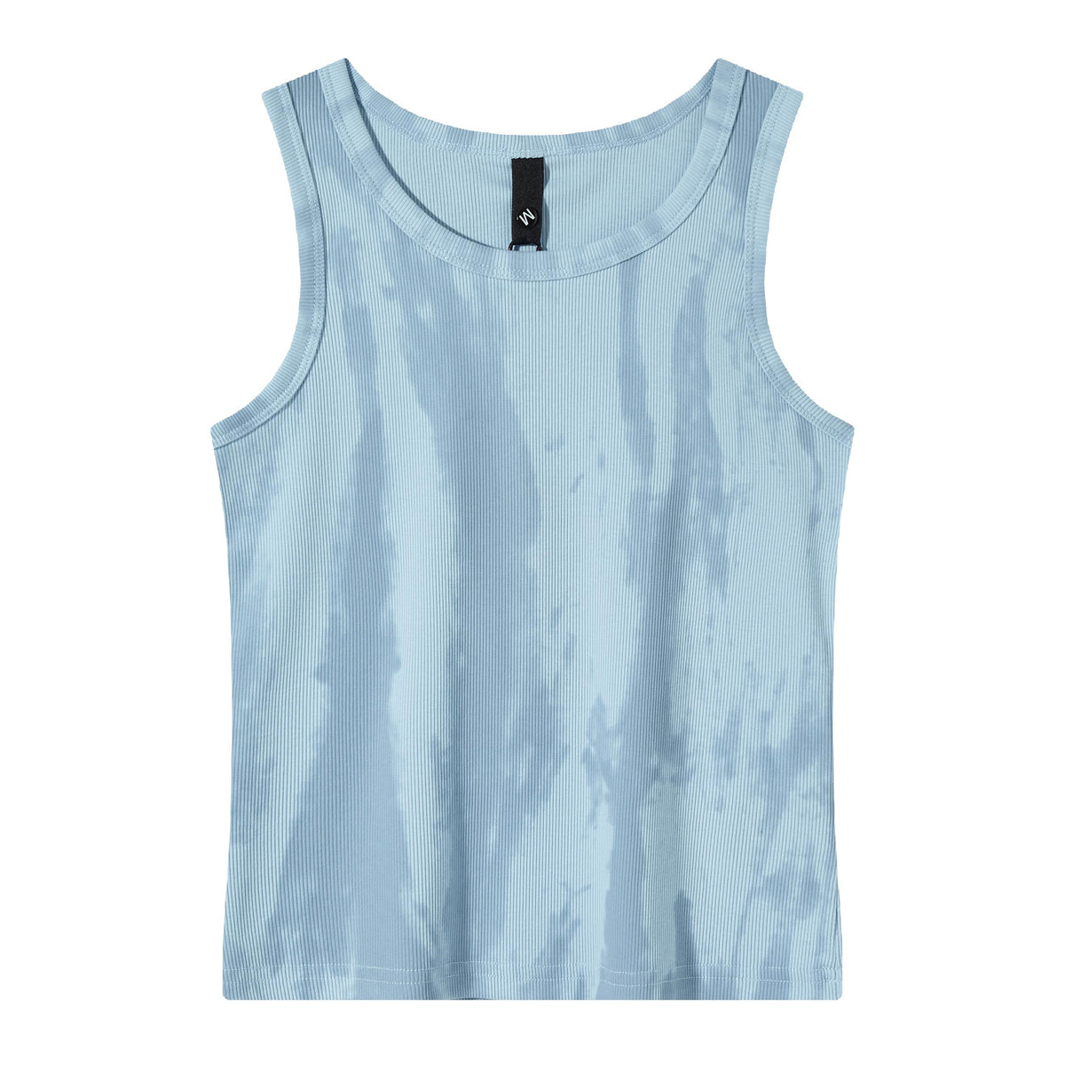 Women’s Tie-Dye Ribbed Tank Top – Slim Fit Sleeveless Casual Basic Top