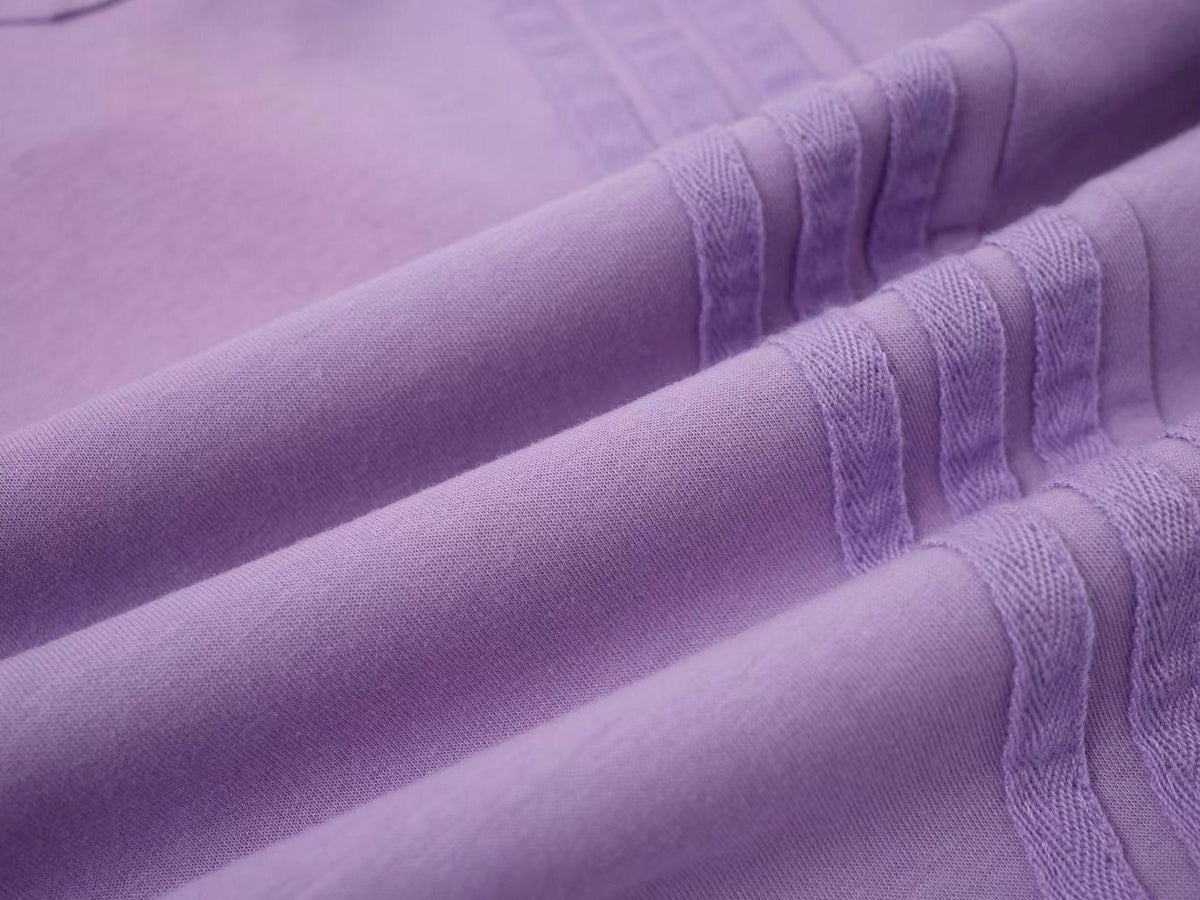 2026 New Arrival Light Purple American Side-Striped Casual Pants for Women, Trendy Brand Spliced Draping Wide‑Leg Sweatpants